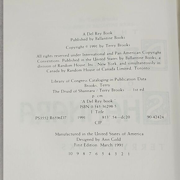 Terry Brooks Heritage of Shannara Quartet HC DJ First Edition Set 1990-1993 - Picture 8 of 15